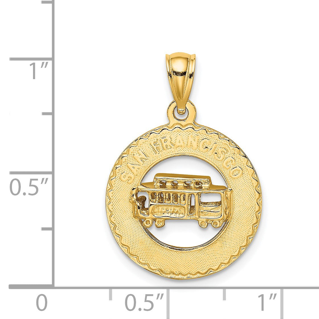 14K SAN FRANCISCO with Cable Car Charm