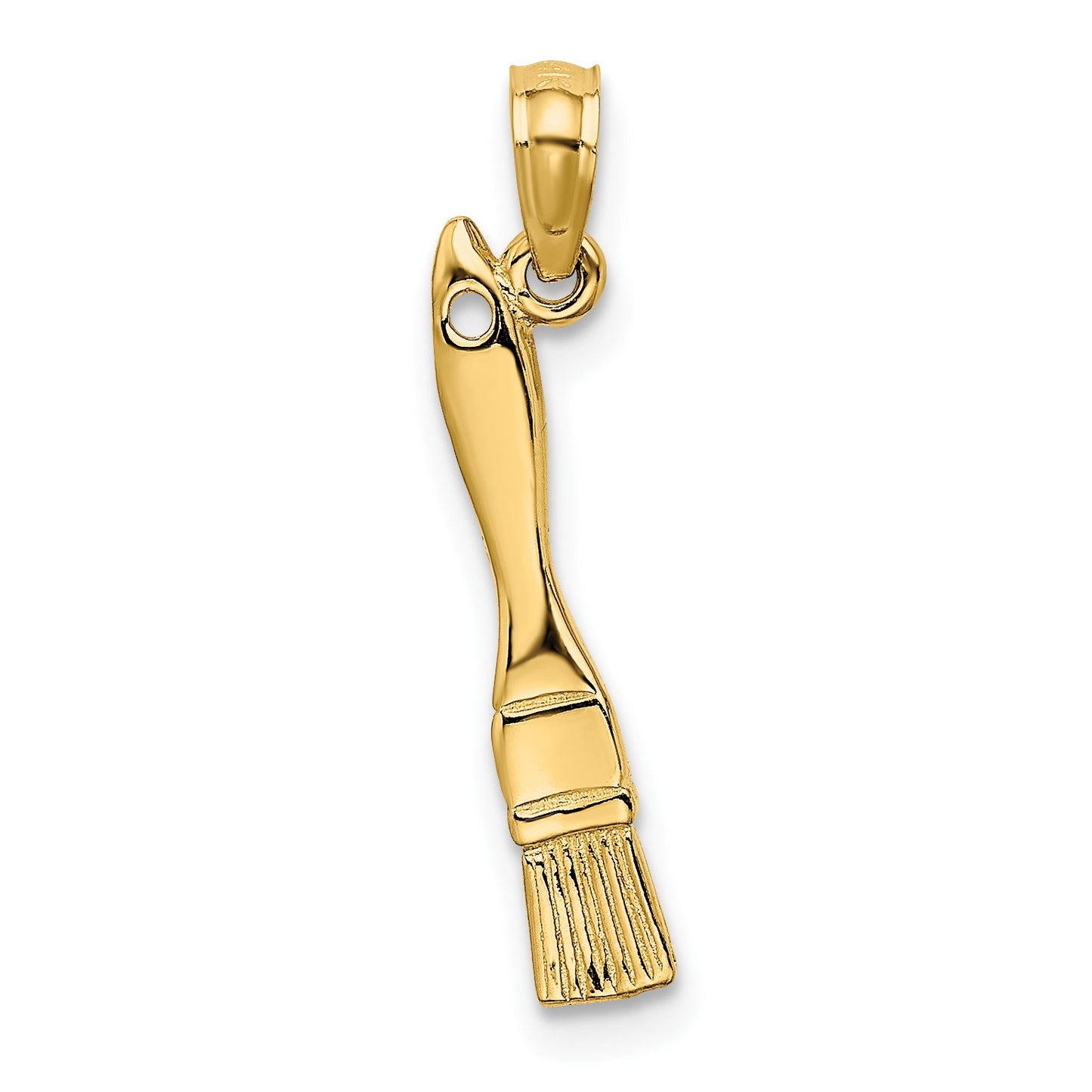 14K 3-D Paint Brush Charm