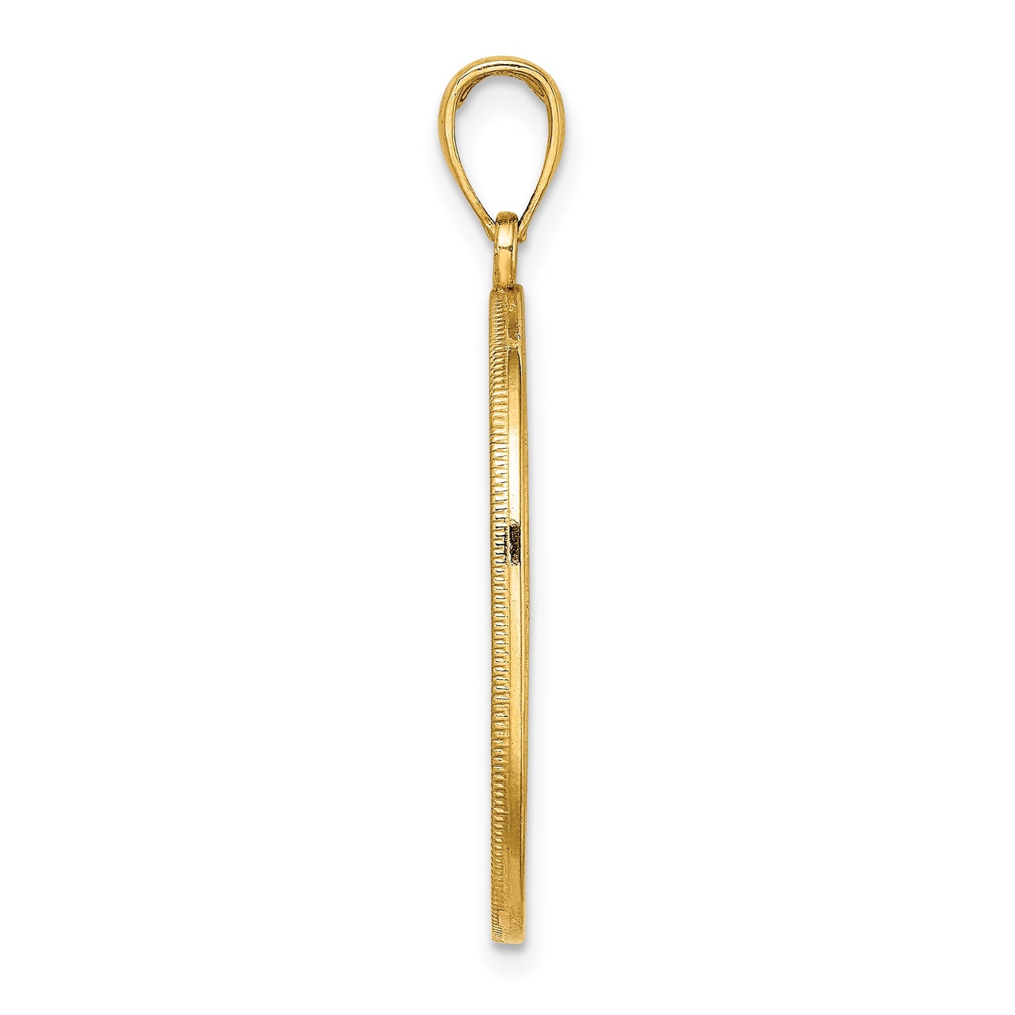 14K Tree of Life Twisted Tree in Oval Frame Pendant