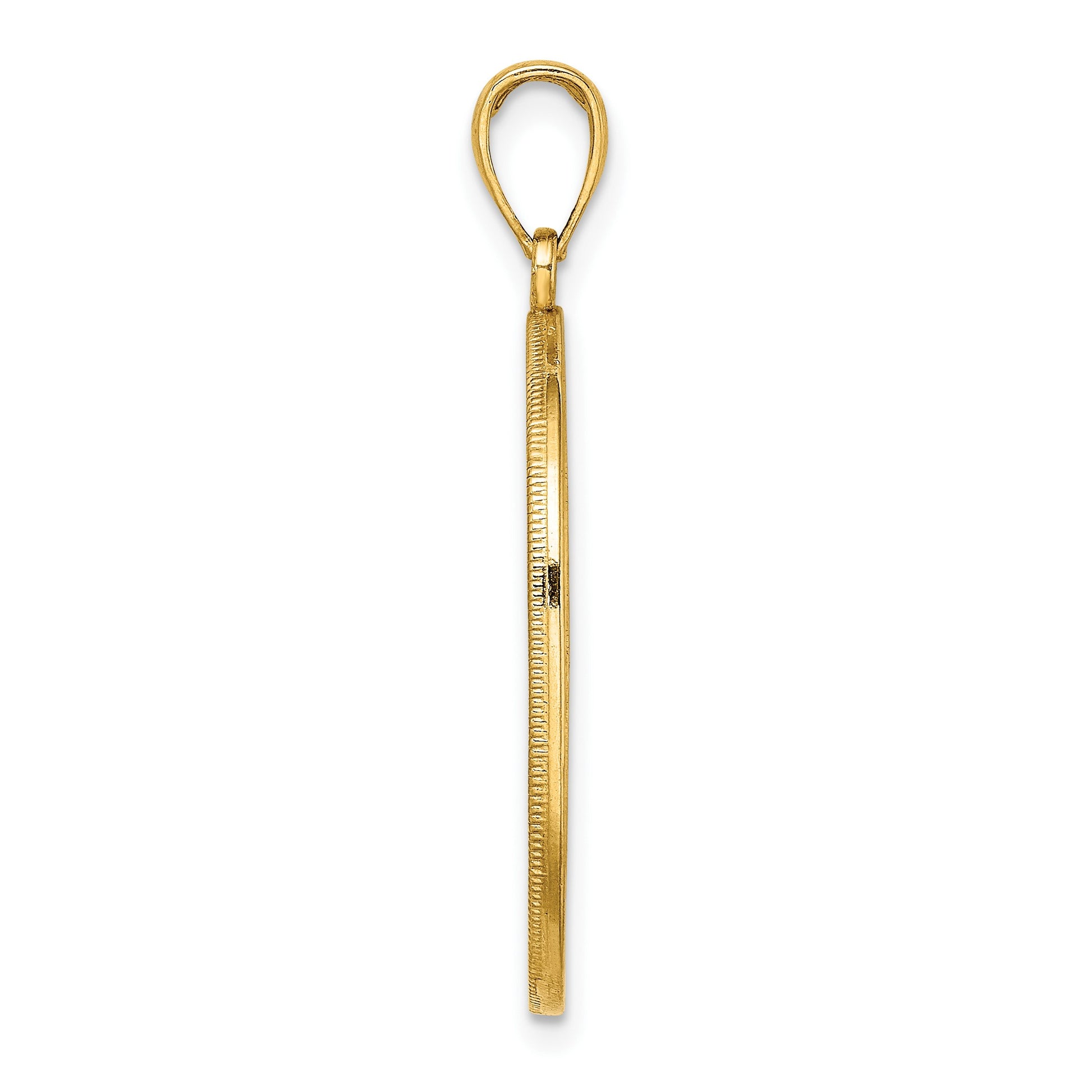 14K Tree of Life Twisted Tree in Oval Frame Pendant