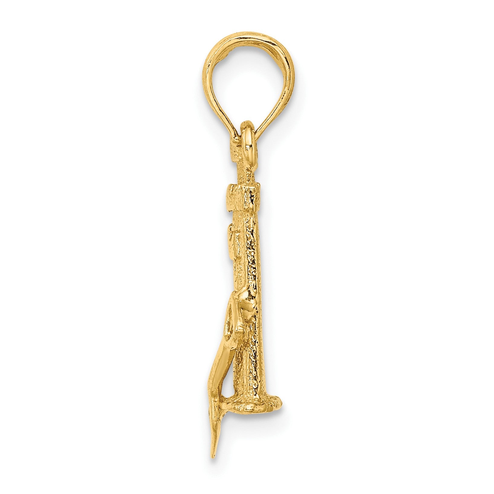 14K 3-D Sand Castle with Shovel Charm