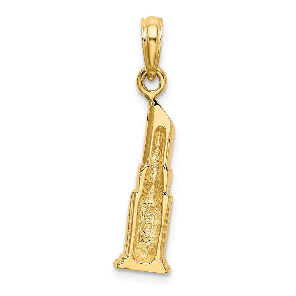 14K 2-D Polished Lipstick Tube Charm