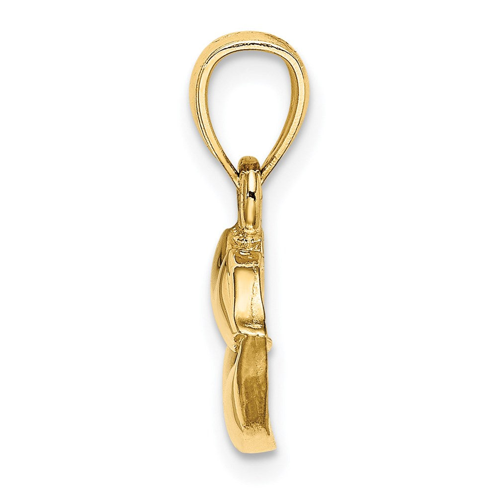 14K 2-D  Polished Lips Charm