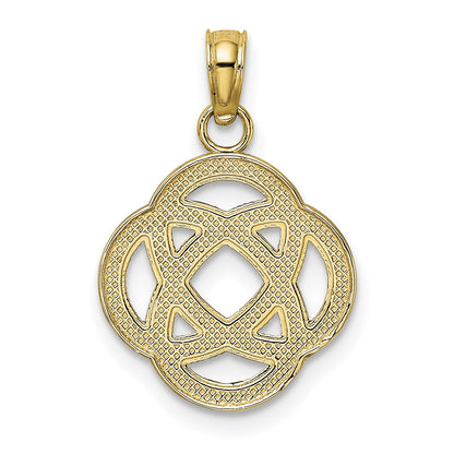 14K Small Celtic Eternity Knot Circle Charm