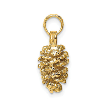 14K 3-D Pinecone Charm