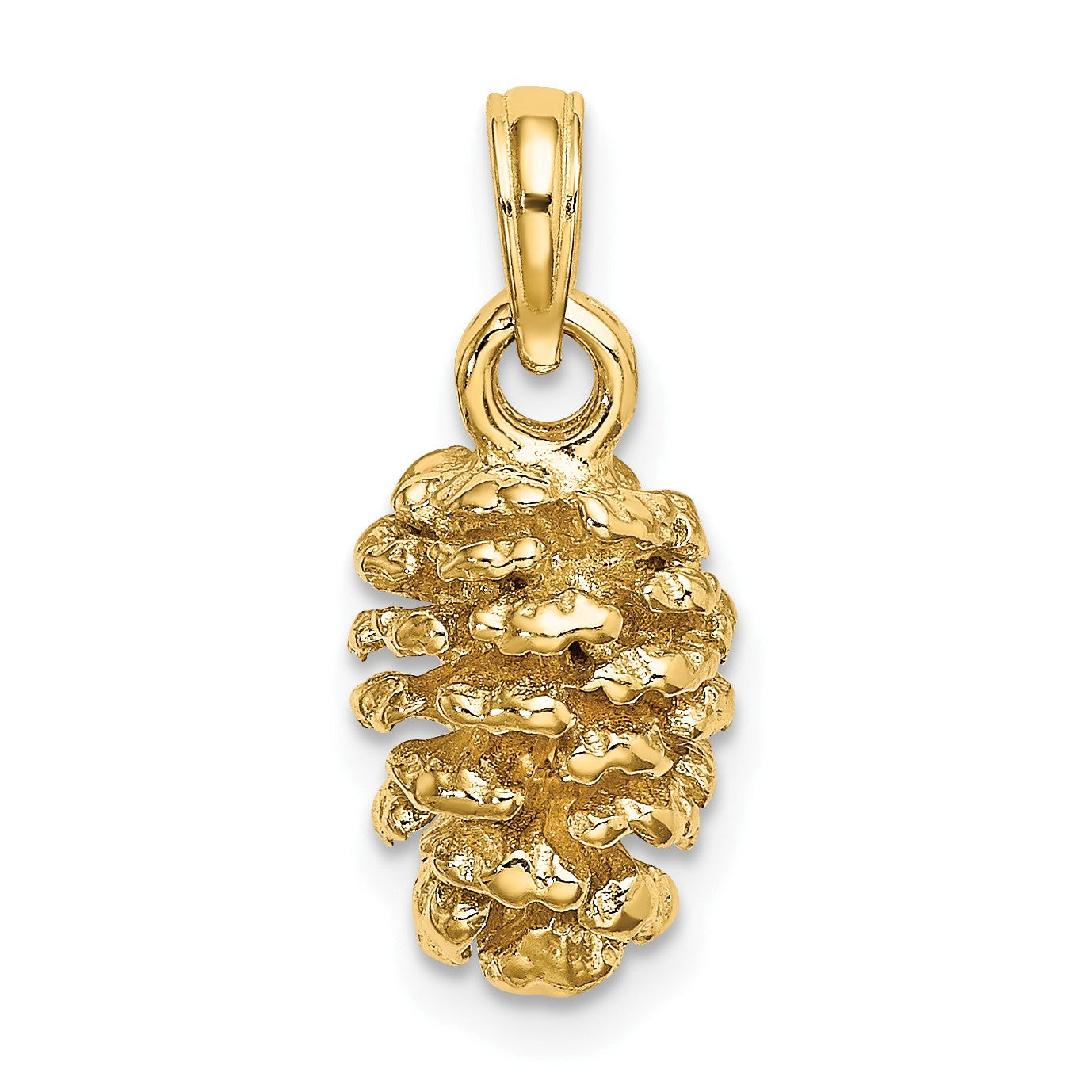 14K 3-D Pinecone Charm