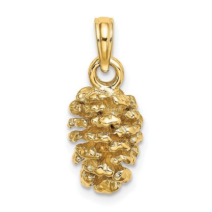 14K 3-D Pinecone Charm