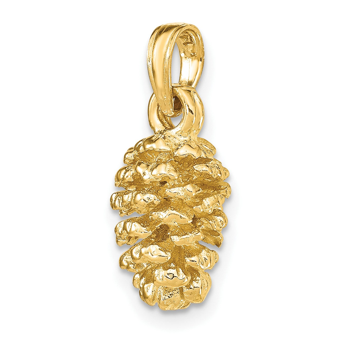 14K 3-D Pinecone Charm