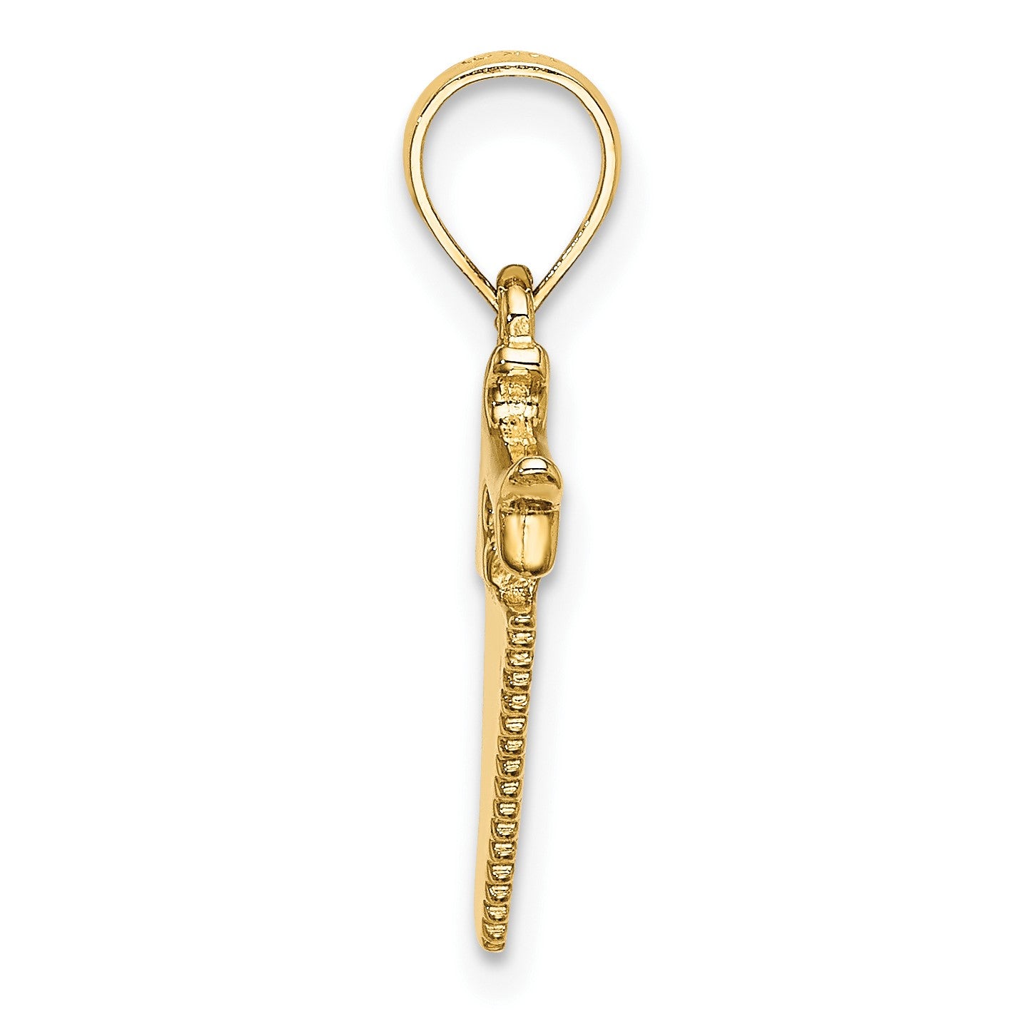 14K 3-D Saw Charm