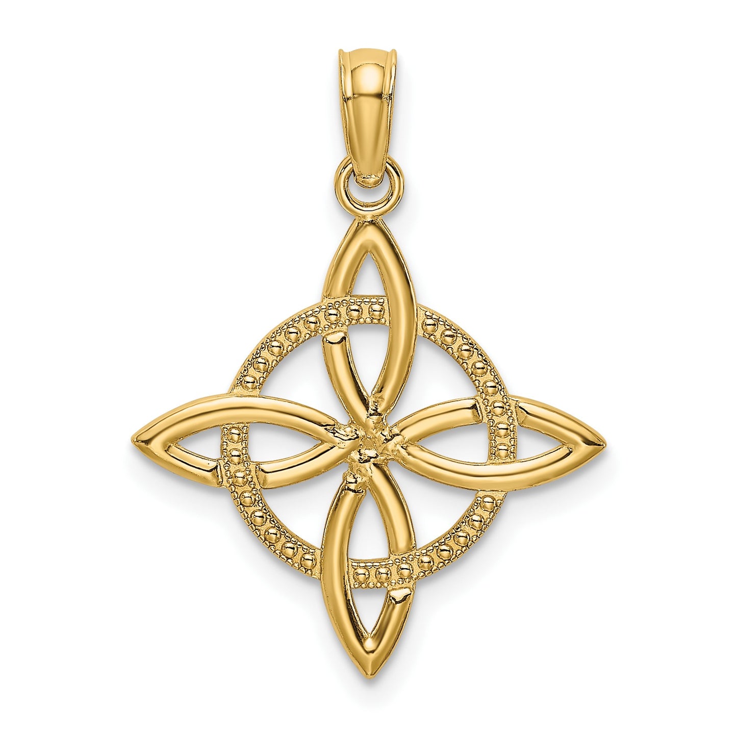 14k Small Celtic Eternity Knot Charm