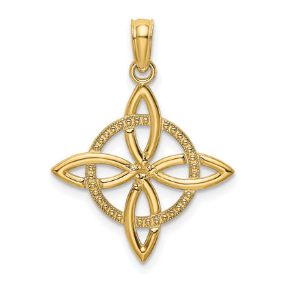 14k Small Celtic Eternity Knot Charm
