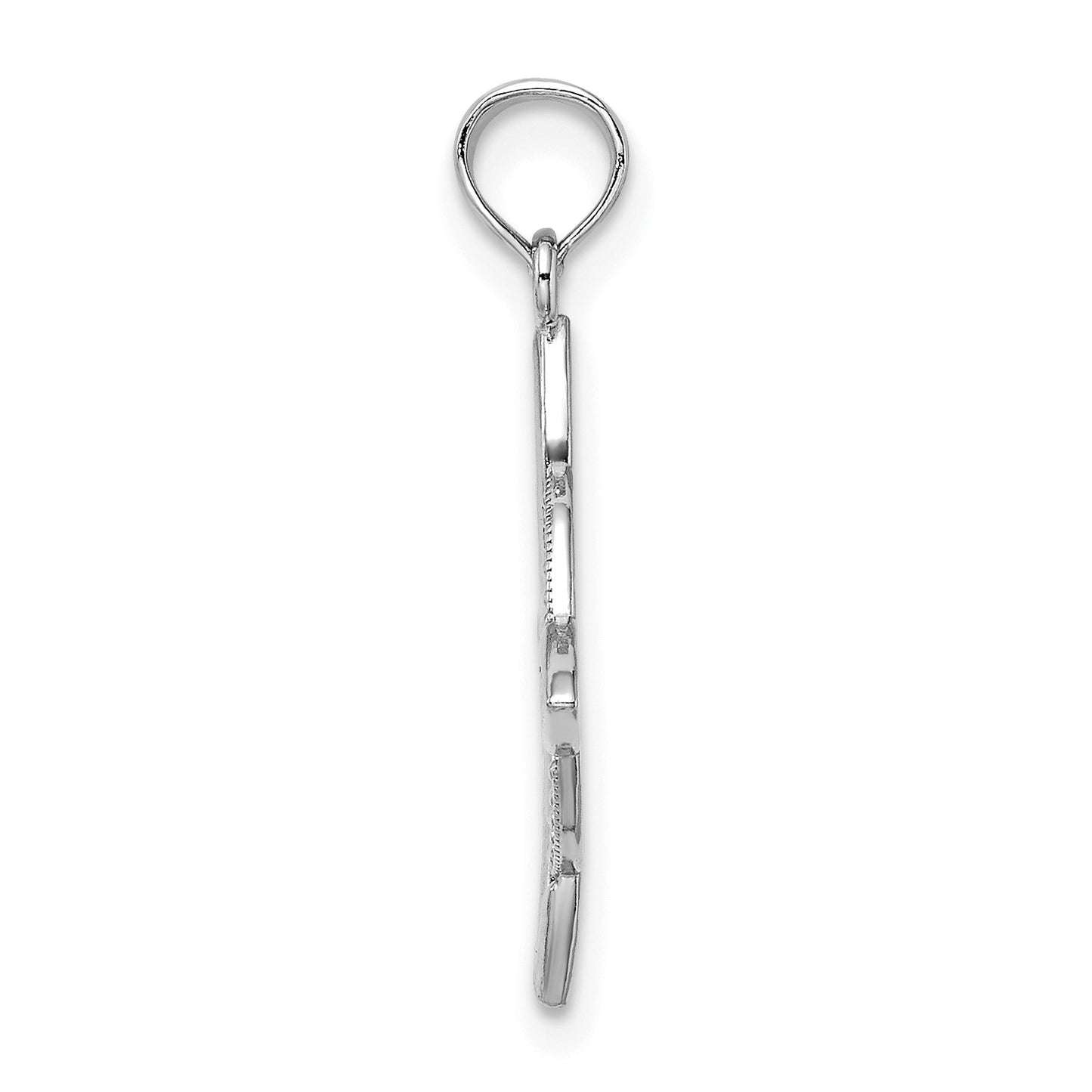 14k White Gold Small Celtic Eternity Knot Charm