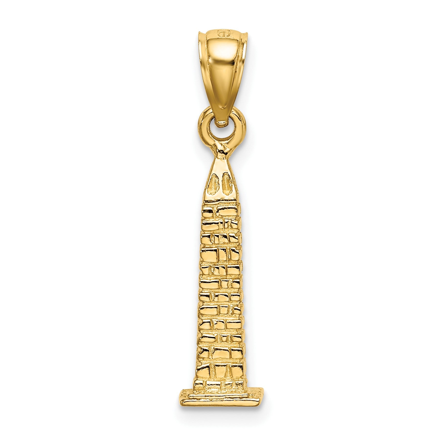 14K 3-D Washington Monument Charm