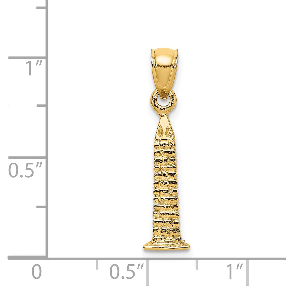 14K 3-D Washington Monument Charm