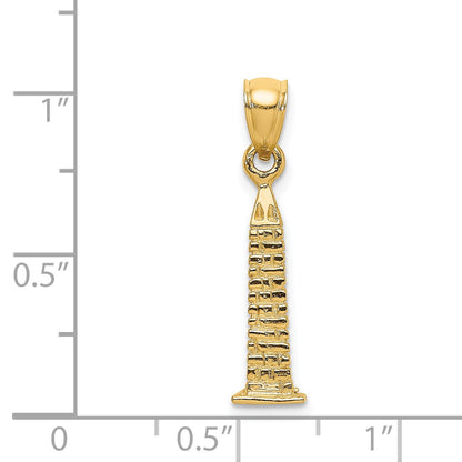 14K 3-D Washington Monument Charm