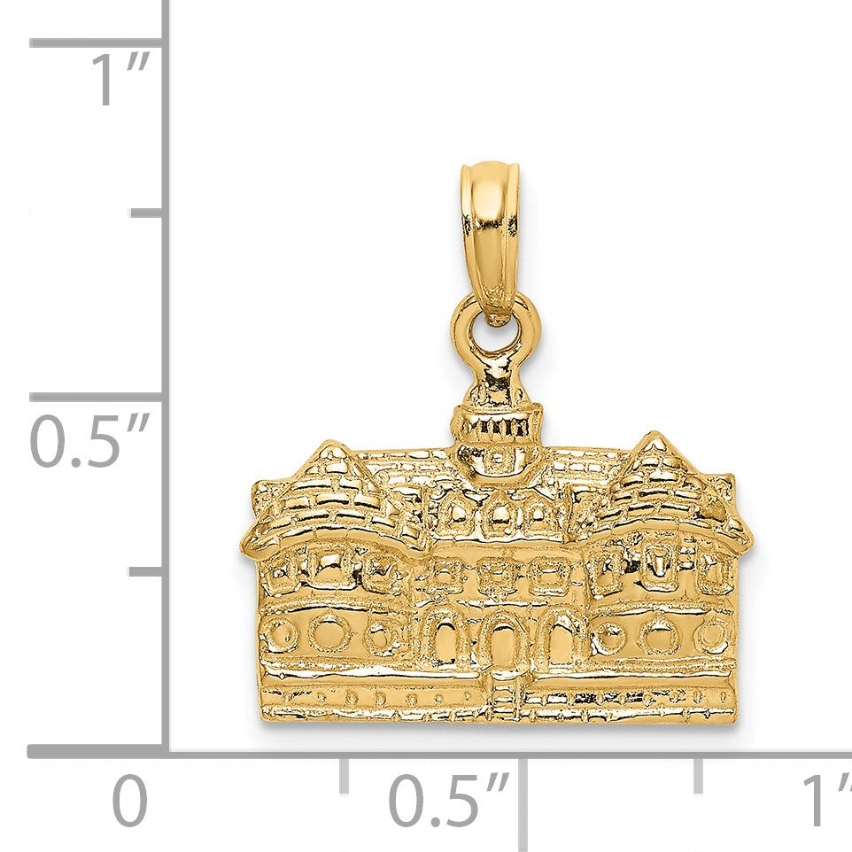 14K 3-D Capitol Building WILLIAMSBURG VA Charm