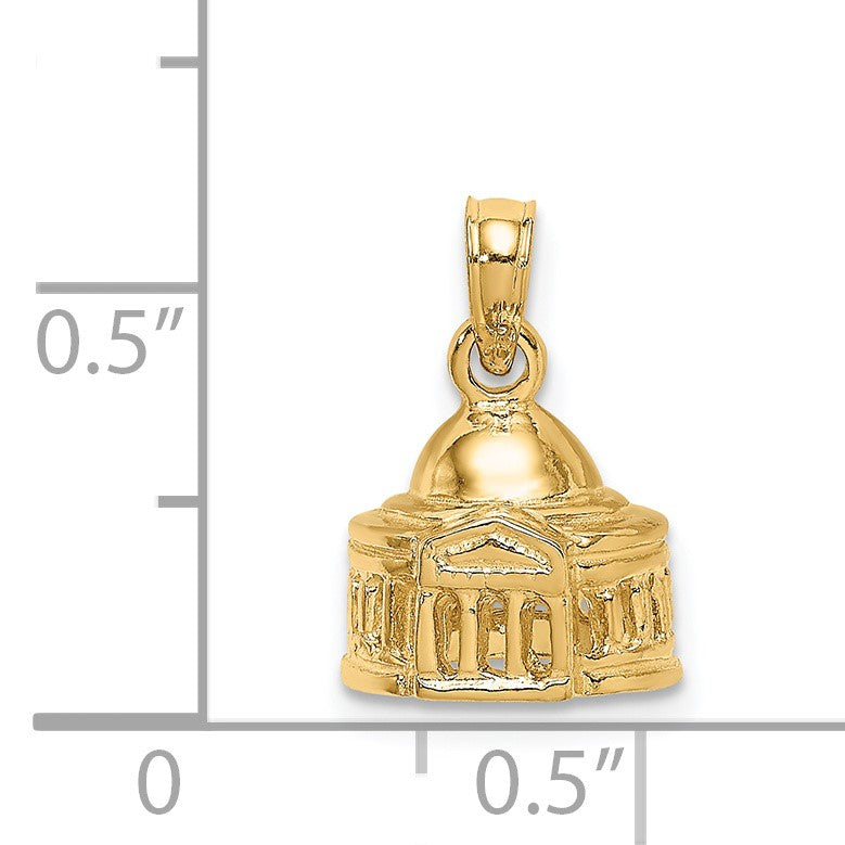 14K 3-D Jefferson Memorial Building  Washington Charm
