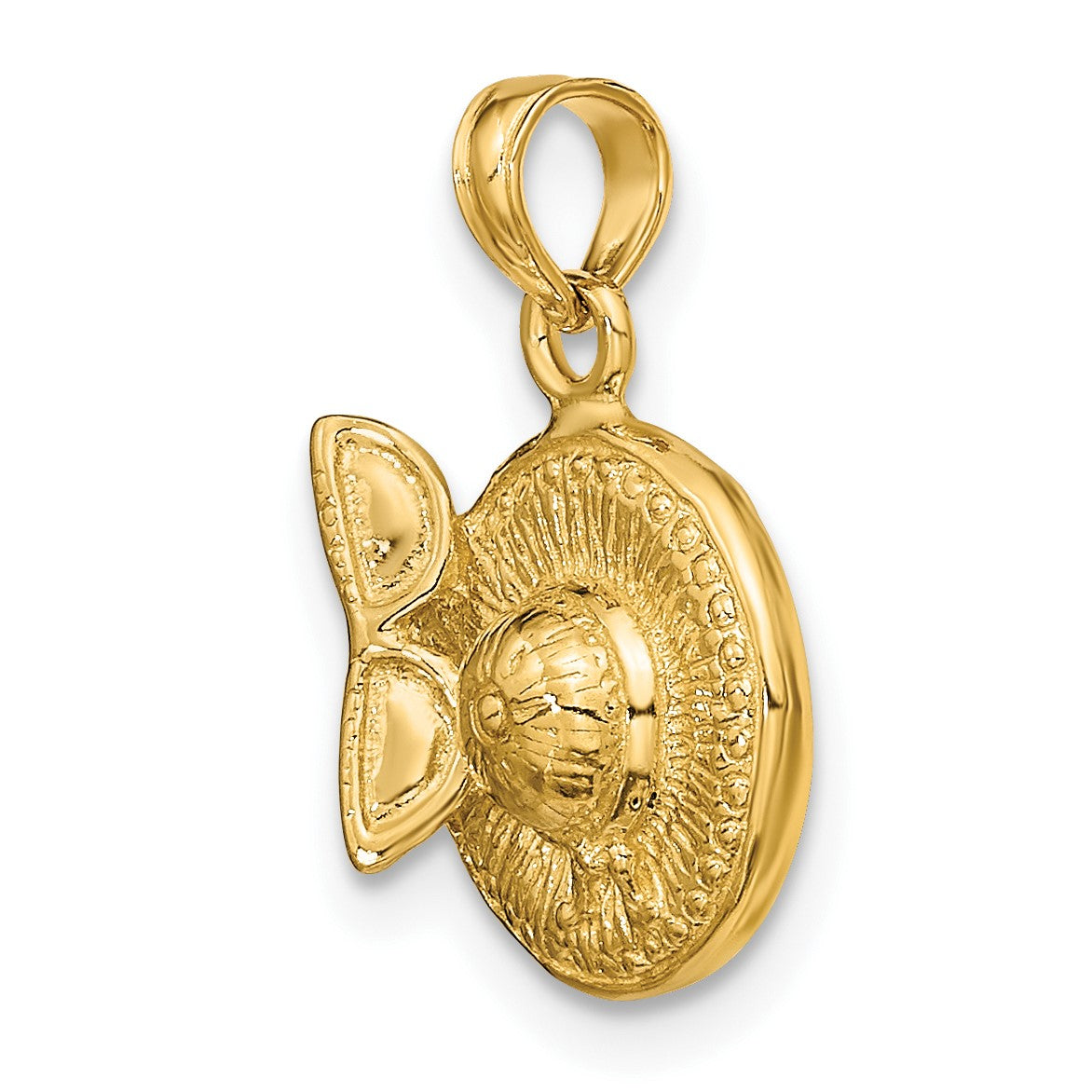 14K 3-D Sunhat with Sunglasses Charm