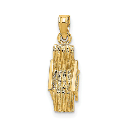 14K 3-D Lounge Beach Chair Charm
