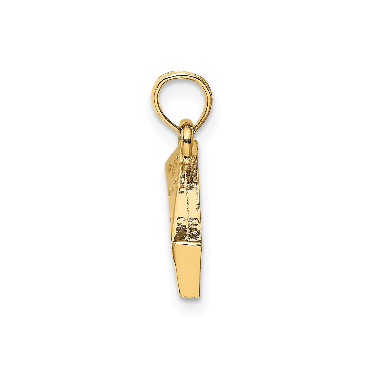 14K Cheese Wedge Charm