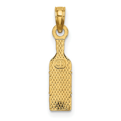 14K VINO Wine Bottle Charm
