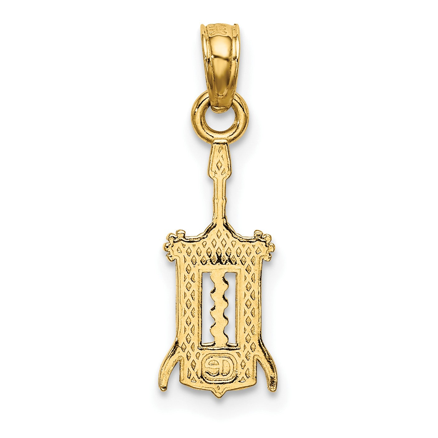 14K Wine Opener Charm
