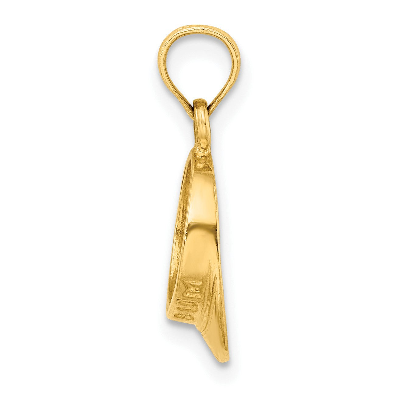 14K 3-D Polished BEACH BUM Sun Visor Charm