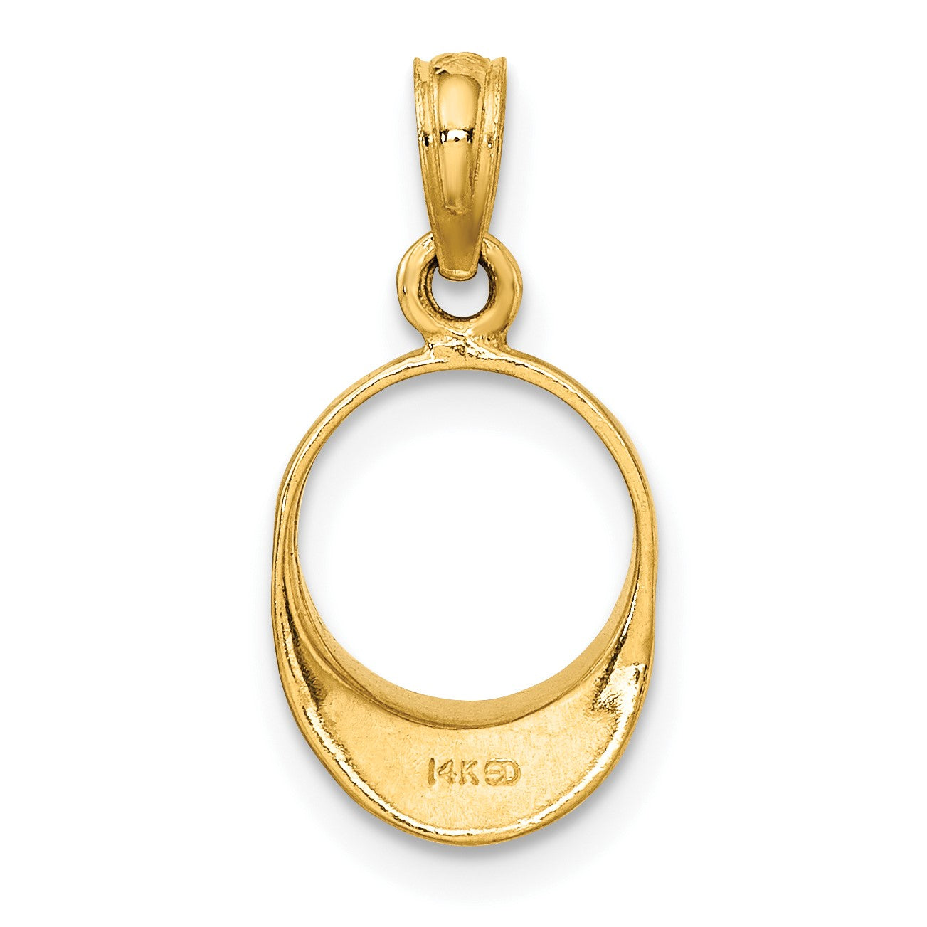 14K 3-D Polished BEACH BUM Sun Visor Charm