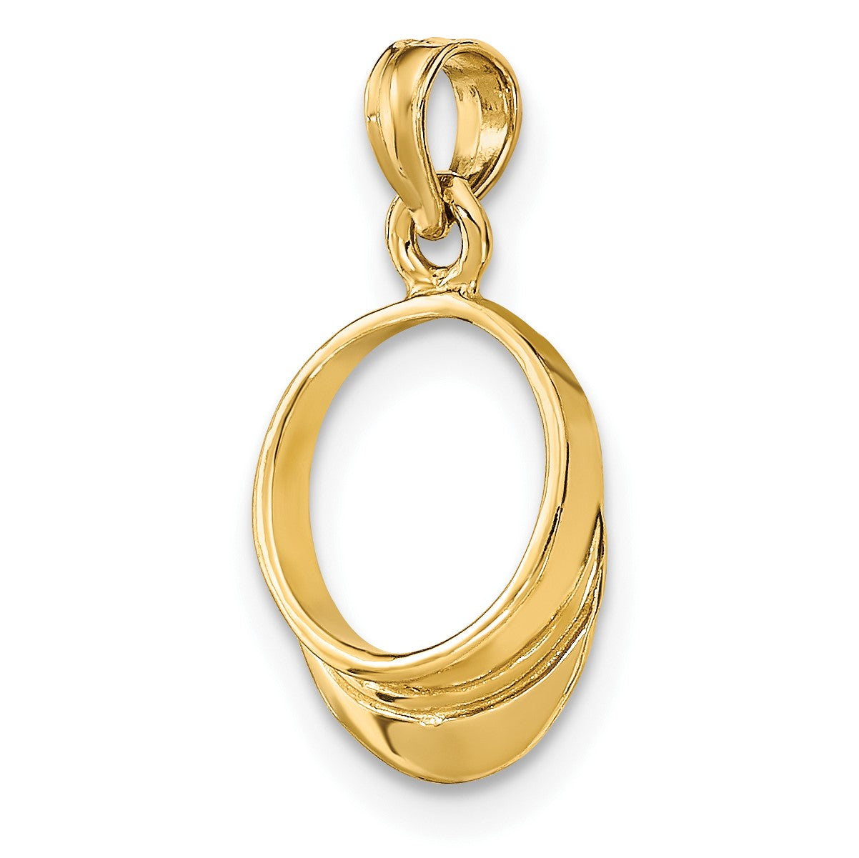 14K 3-D Polished BEACH BUM Sun Visor Charm