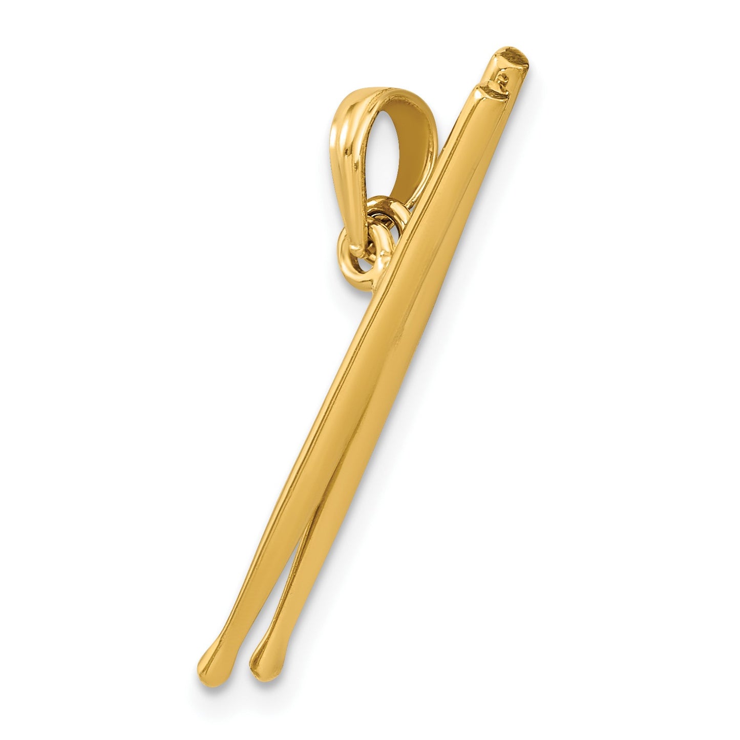 14K 3-D Moveable Drum Sticks Charm