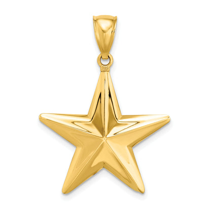 14K 3-D Nautical Star Charm