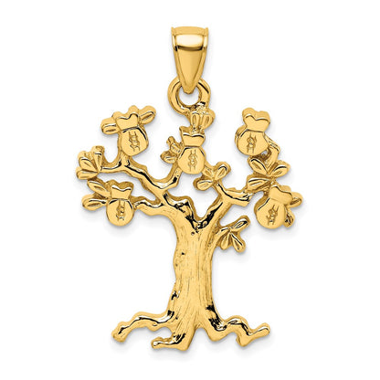 14K Cut-Out Money Tree Charm