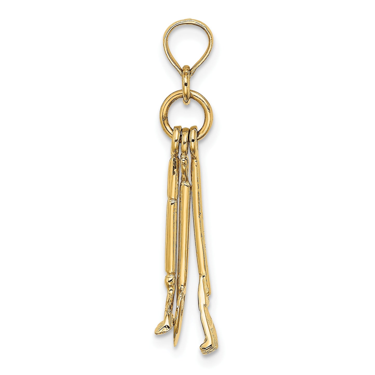 14K 3-D Moveable Garden Tool Collection Charm