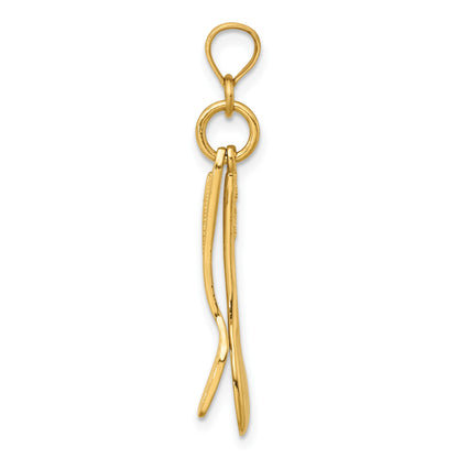 14K 3-D Moveable Spoon and Spatula Charm