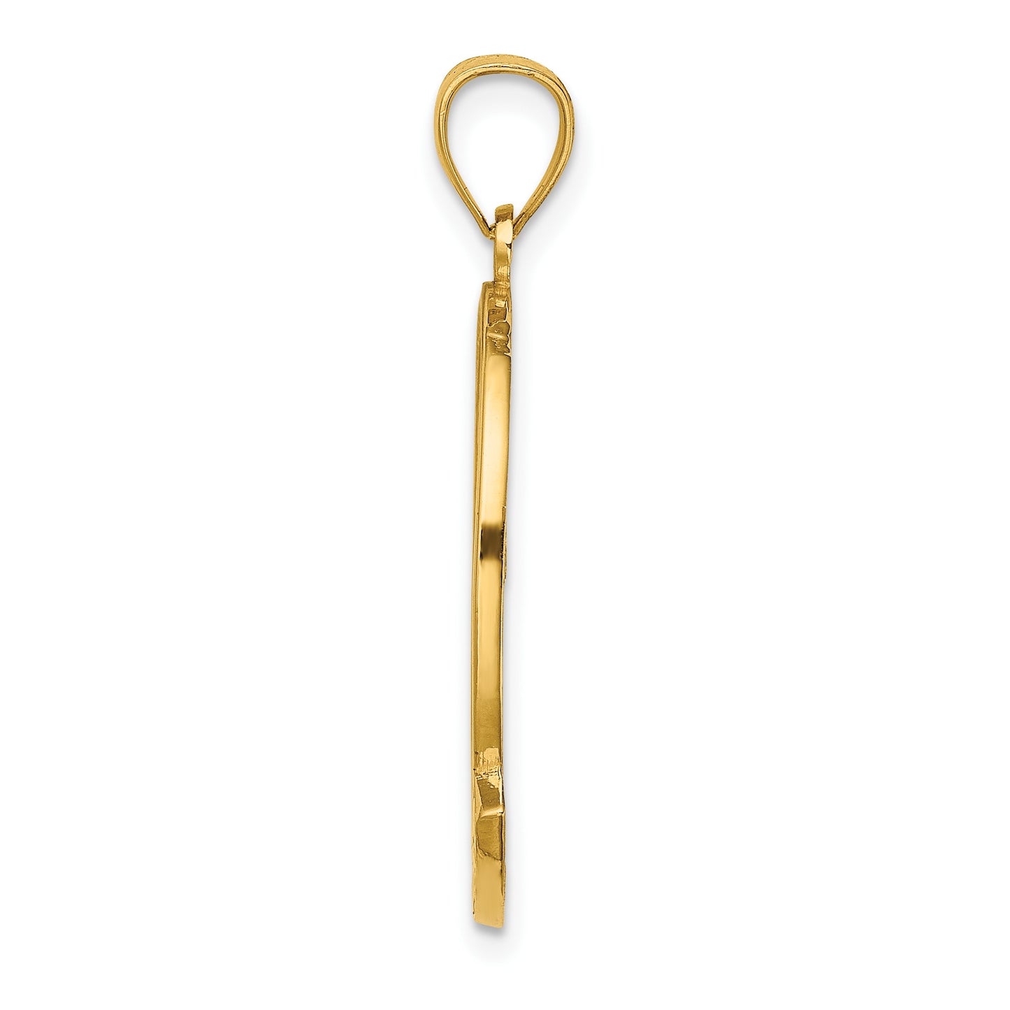 14K PUERTO RICO with Dolphin Sunset Scene Charm