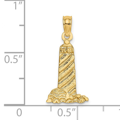 14K Small Lighthouse with Building Charm