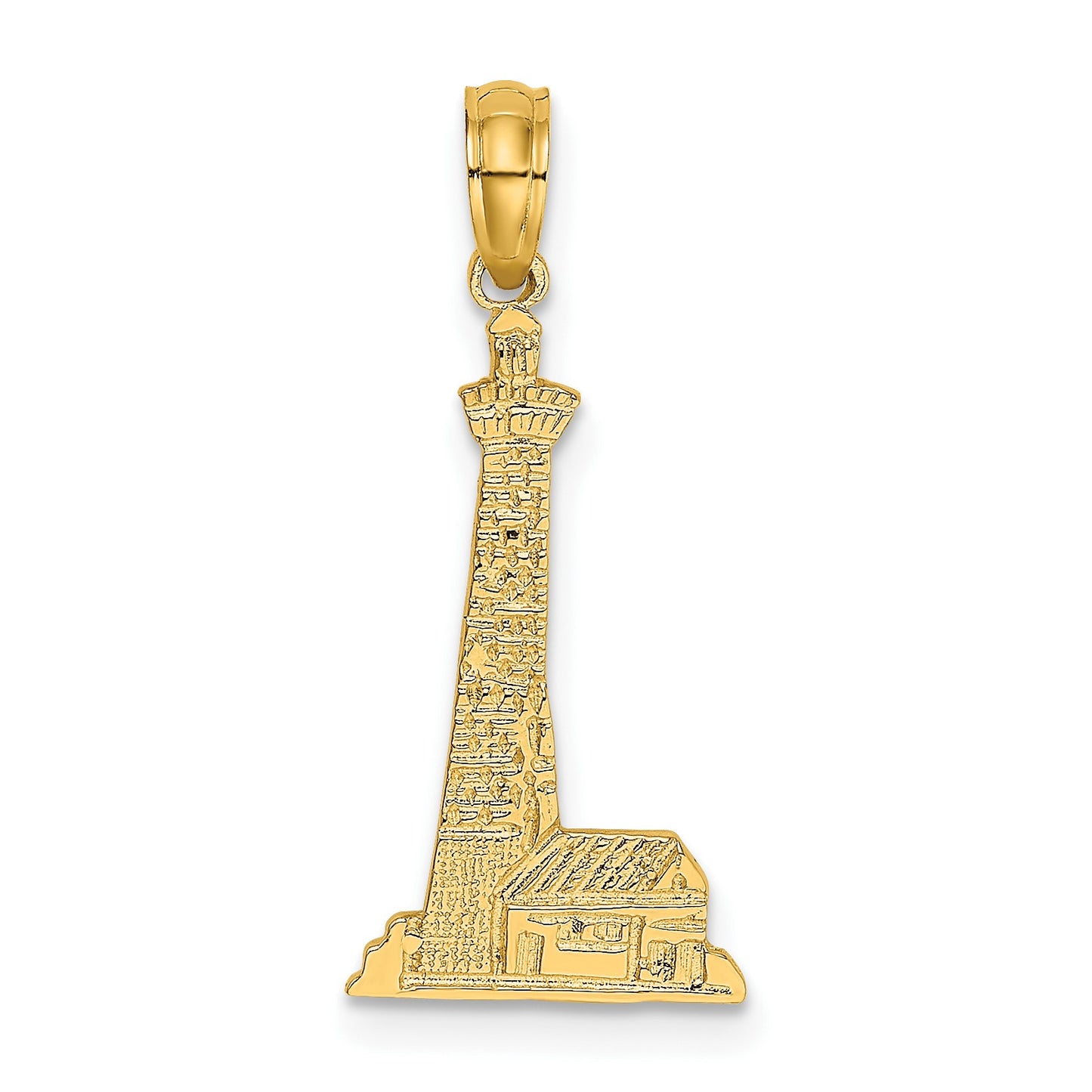 14K Lighthouse with Building Charm