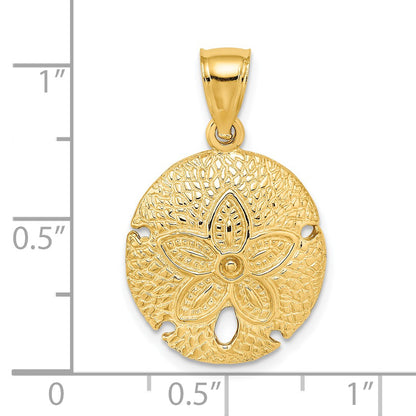 14K Sand Dollar Charm