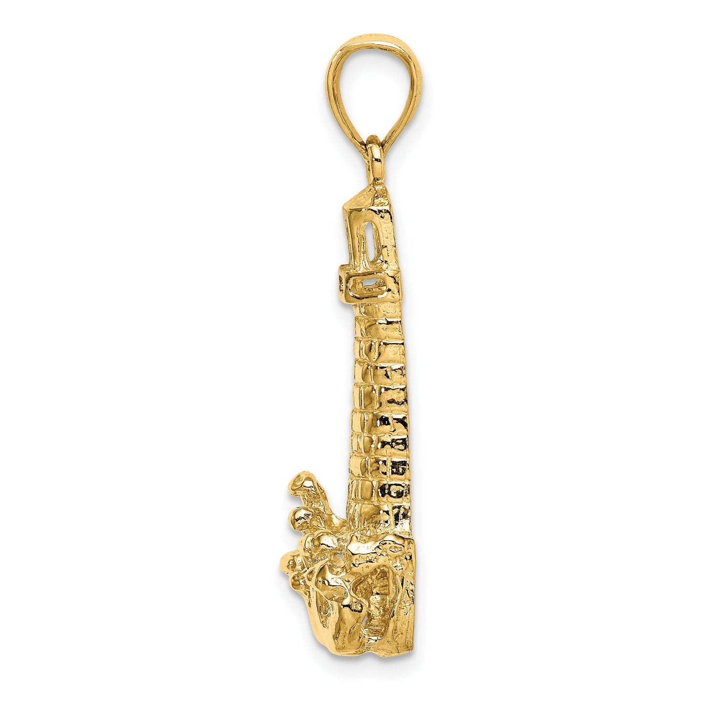 14K Lighthouse with Waves Charm