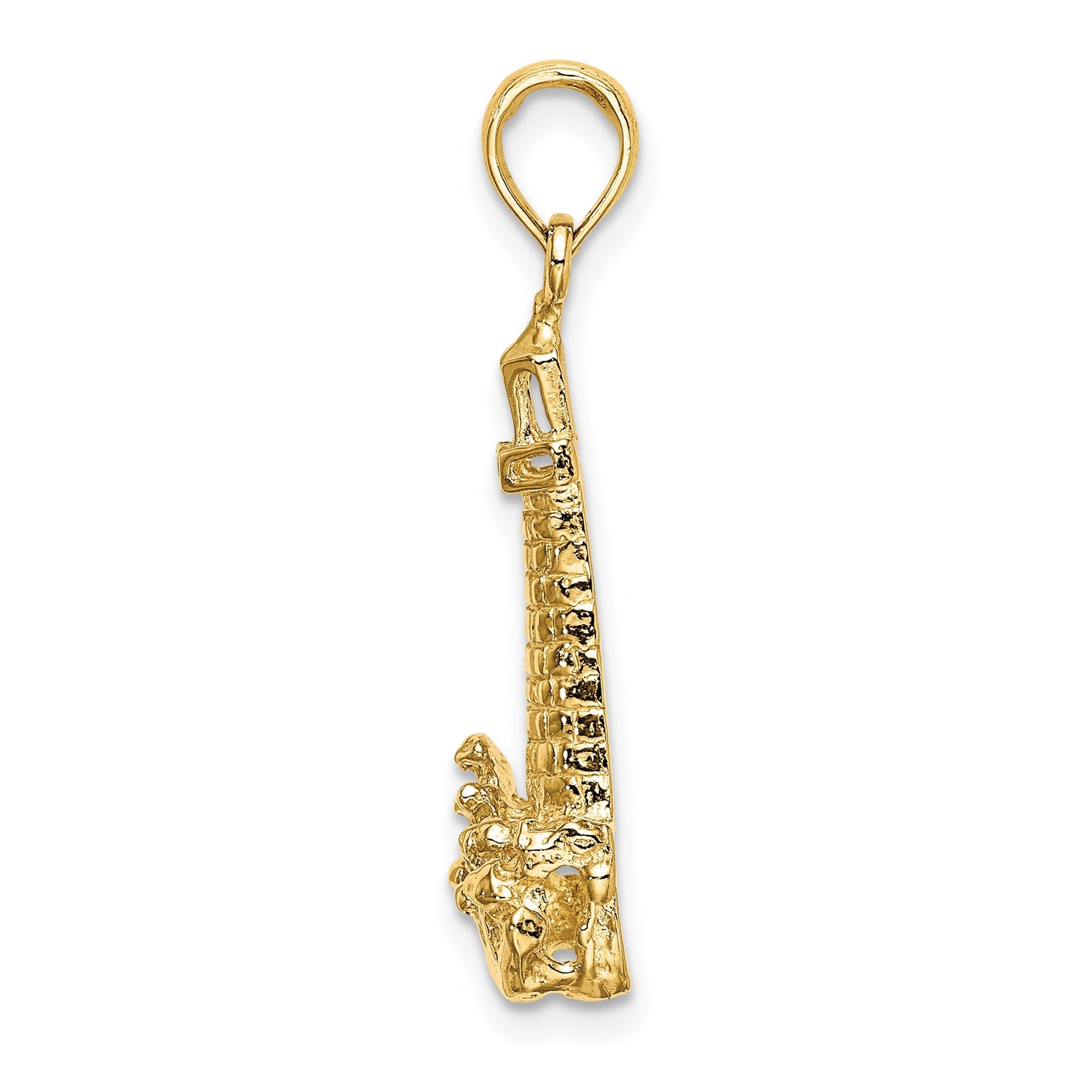 14K Lighthouse with Wave Charm