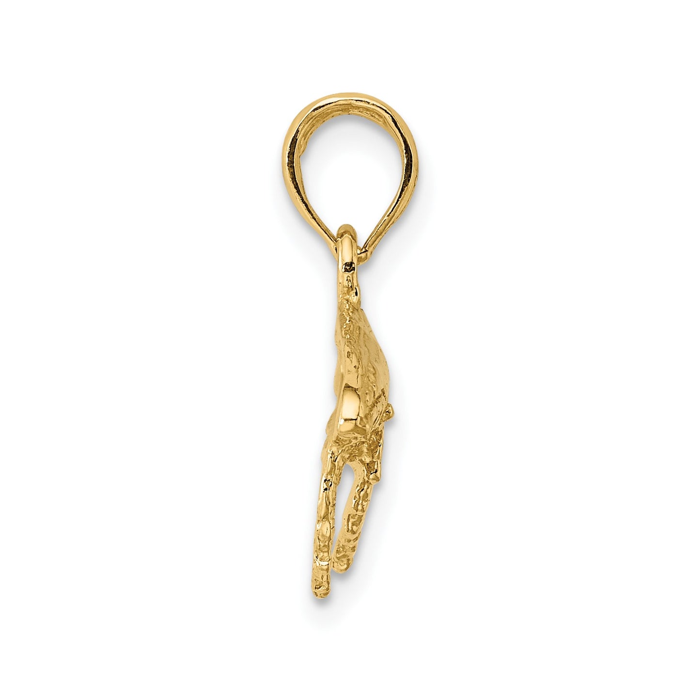 14K 2-D Humpback Whale Charm