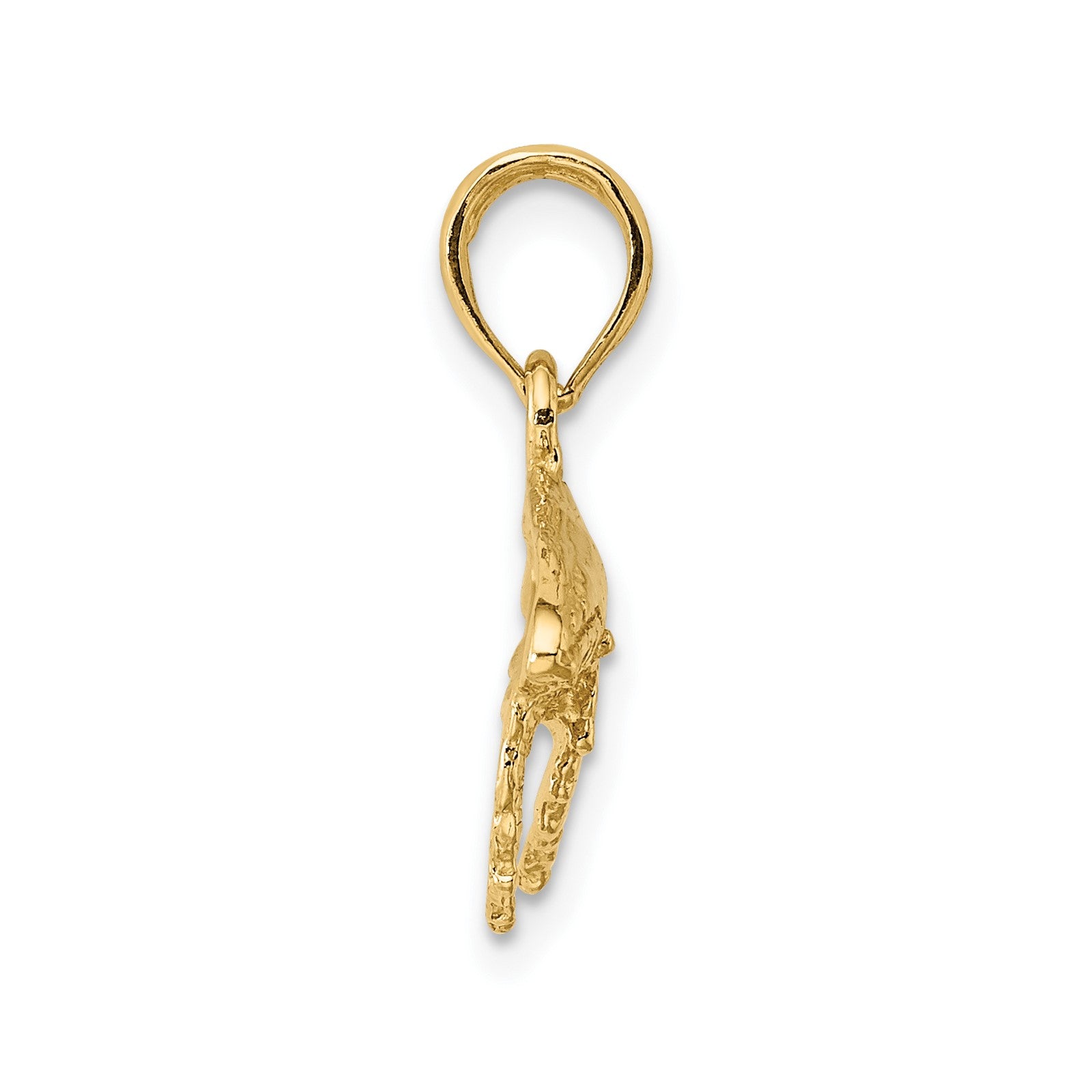 14K 2-D Humpback Whale Charm