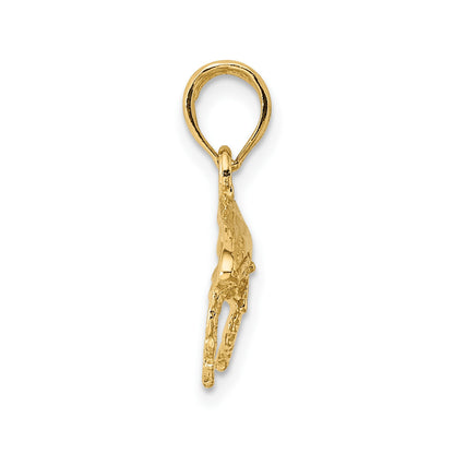 14K 2-D Humpback Whale Charm