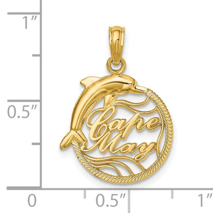 14K CAPE MAY with Dolphin Charm