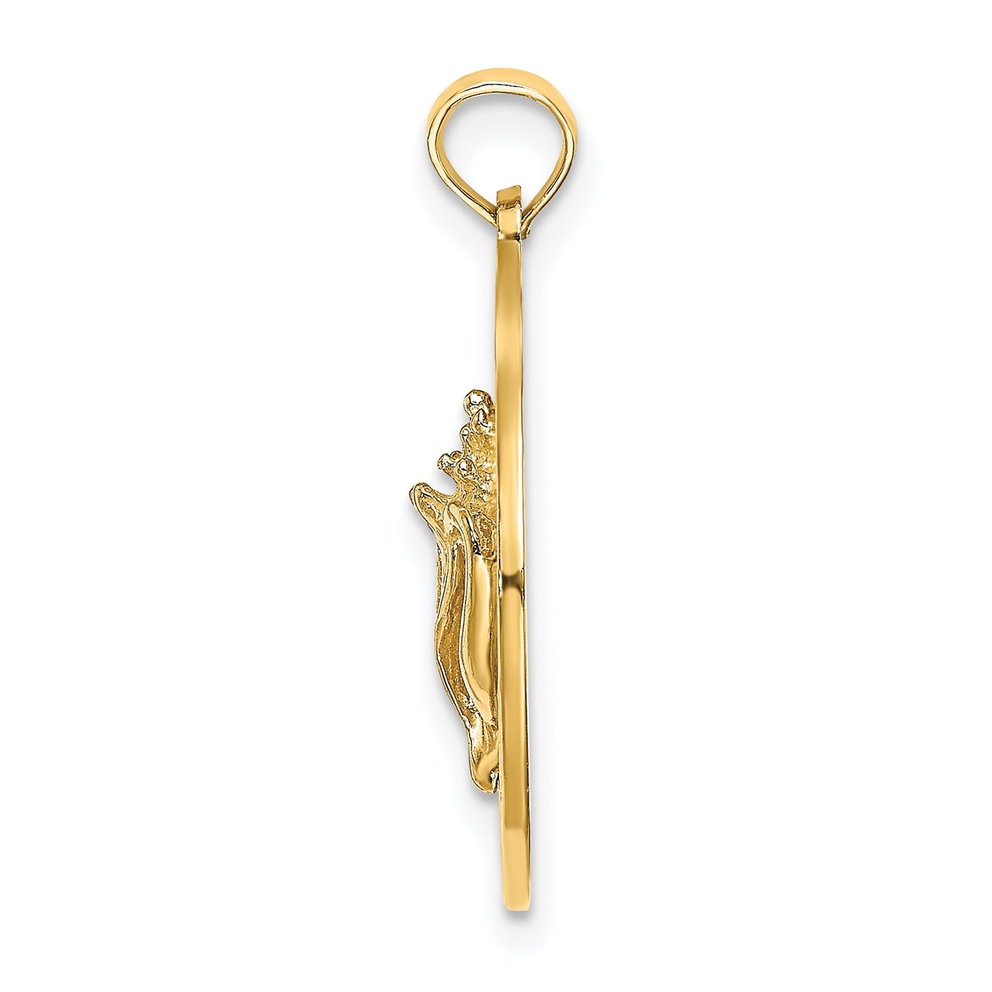 14K SANIBEL with Conch Shell Circle Charm