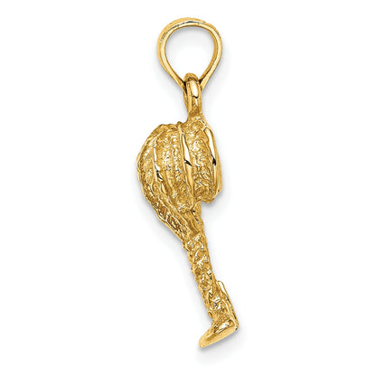 14K 2-D Palm Tree with Coconuts Charm