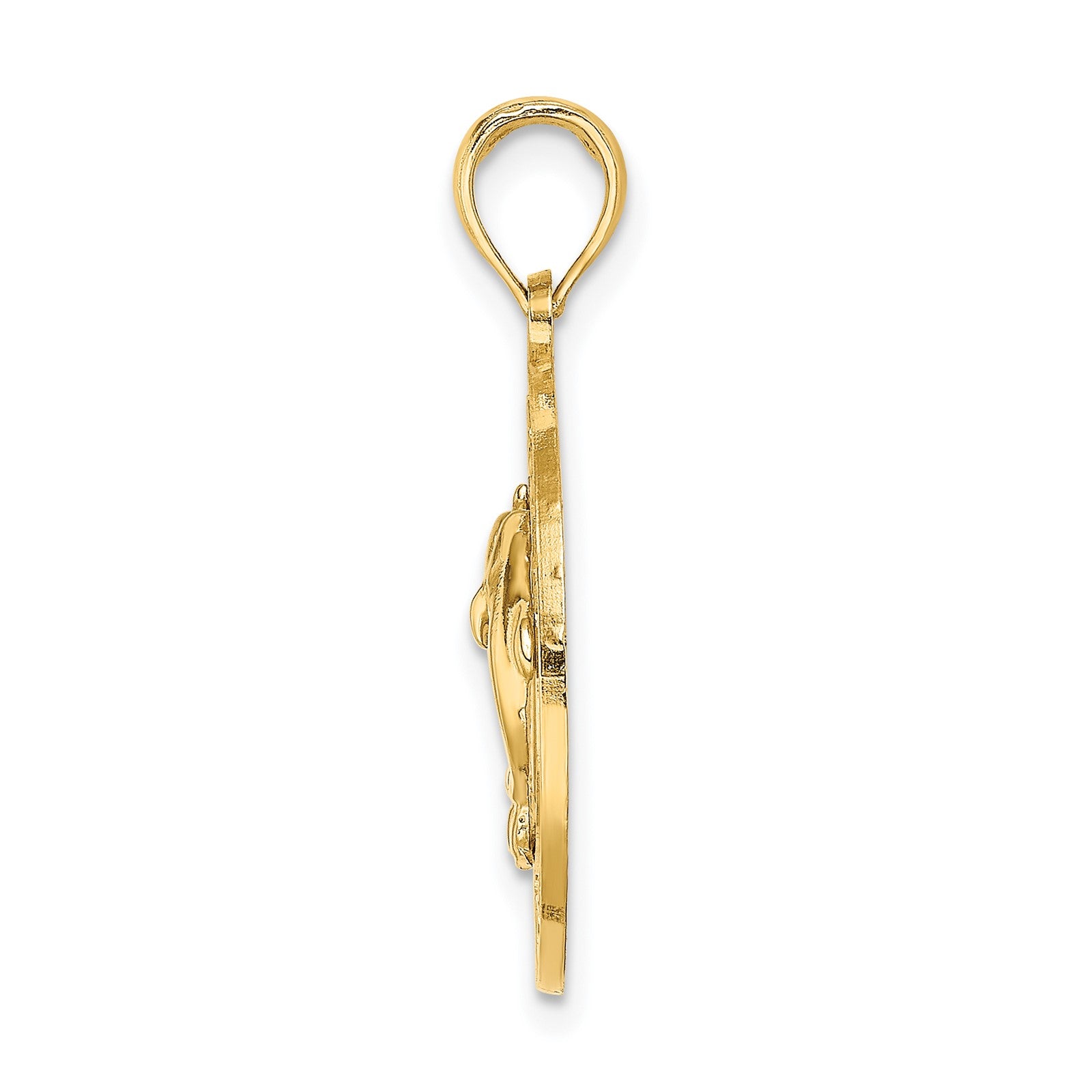 14K SANIBEL with Dolphins Circle Charm