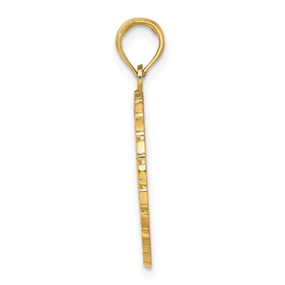 14K JAMAICA and Palm Tree Disk Charm