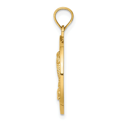 14K FLORIDA with Palm Tree Circle Charm