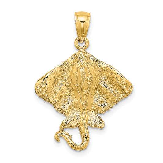 14K Stingray Charm